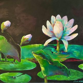 Painting of a lotus flower